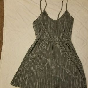 Olive green mini dress